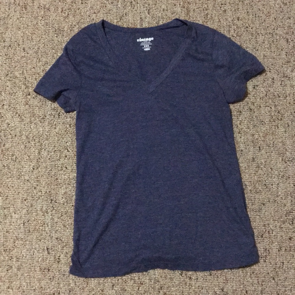 Navy V-Neck Tee